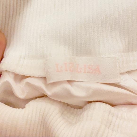 LIZ LISA 🌸 Orange, Pink & White Floral Ruffle Coquette Skirt - Picture 3 of 5